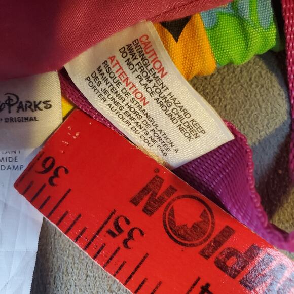 Disney Parks Authentic Original Mickey Mouse Clothe Backpack Colorful Faces Fold - Picture 7 of 11